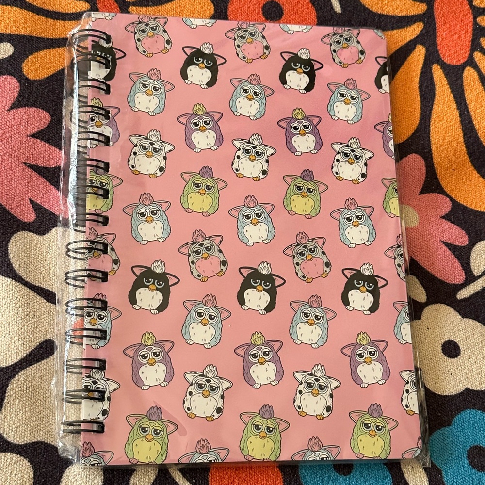 Furby spiral notebook by CakeWorthy